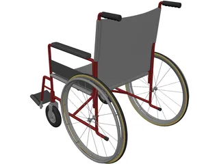 Wheelchair 3D Model