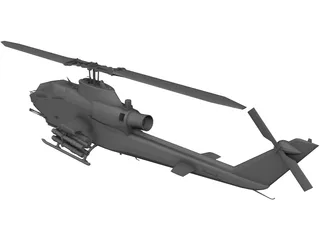 Bell AH-1S Cobra 3D Model