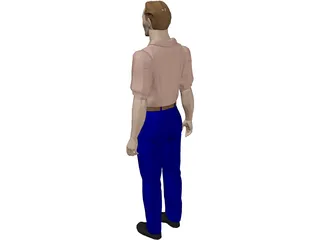 Man Worker 3D Model