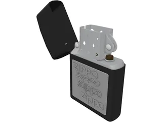 Zippo Lighter 3D Model