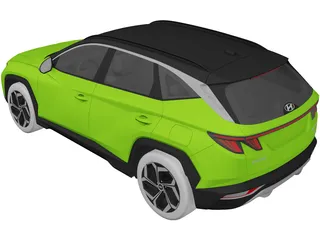 Hyundai Tucson Hybrid (2021) 3D Model