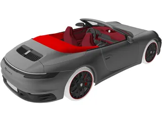Porsche 911 Carrera Cabriolet (2019) 3D Model