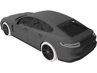 Porsche Panamera GTS (2019) 3D Model
