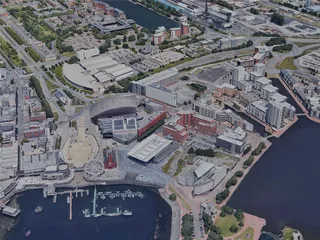 Cardiff City, UK (2022) 3D Model