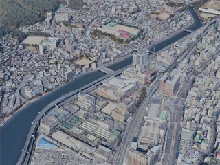 Nagasaki City, Japan (2023) 3D Model
