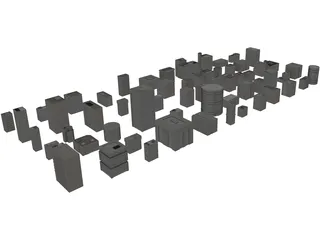 Buildings Collection 3D Model