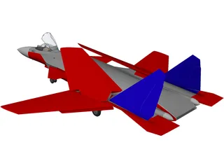 Sukhoi Su-27KM Flanker 3D Model