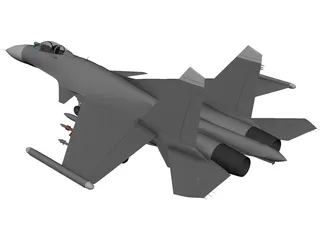 Sukhoi Su-33 Flanker-D 3D Model