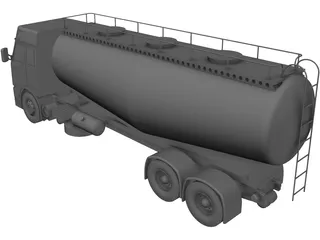 Volvo Cement Truck 3D Model