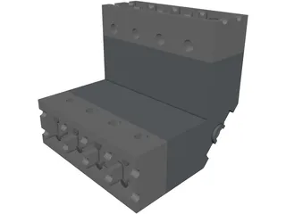 V8 Engine 3D Model