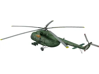 Mil Mi-8MT Hip 3D Model