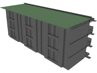 Kantoorgebouw Luxumburg 3D Model