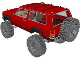 Jeep Cherokee Sport [Lifted] 3D Model