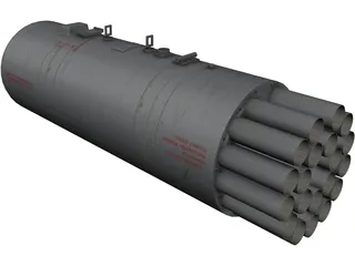 B-8V20A1 Rocket Pod 3D Model