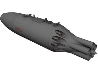 UB-16-M57-UM Rocket Pod 3D Model