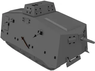 A7V Tank 3D Model