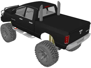 Dodge Ram Offroad (2007) [Lifted] 3D Model