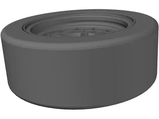 BBS 13 Inch Rim 3D Model