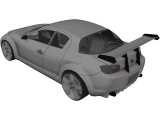 Mazda RX-8 [Tuned] 3D Model