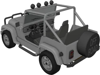 Jeep Cabrio 4x4 (2004) 3D Model