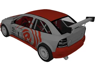 Opel Astra Rally Car 3D Model