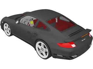 Porsche 911 997 Turbo (2007) 3D Model