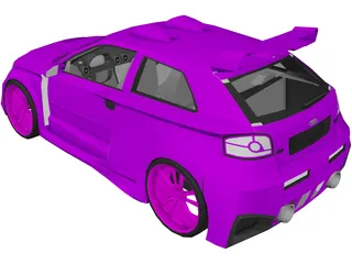 Audi A3 [Tuned] 3D Model