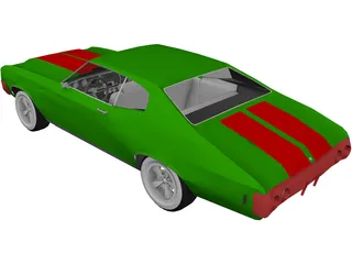 Chevrolet Chevelle (1980) 3D Model