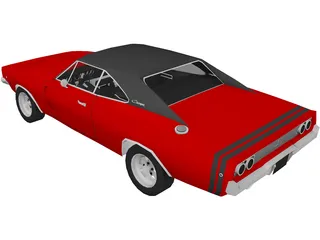 Dodge Charger (1968) 3D Model