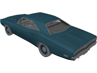 Dodge Super Bee (1969) 3D Model