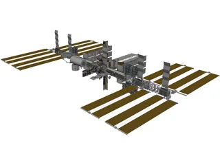 International Space Station (ISS) 3D Model