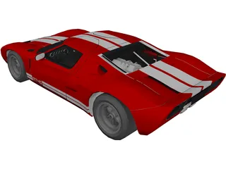 Ford GT40 3D Model