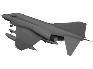 F-4E Phantom 3D Model