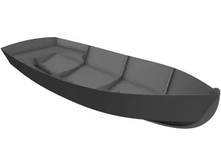 Sea Skiff Boat 3D Model