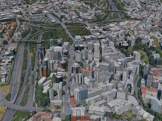 Auckland City, New Zealand (2024) 3D Model