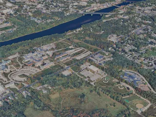 Augusta City, ME, USA (2024) 3D Model
