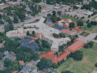 Wichita City, KS, USA (2024) 3D Model