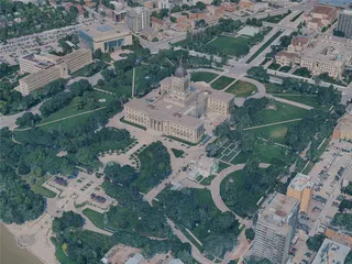 Winnipeg City, Canada (2024) 3D Model