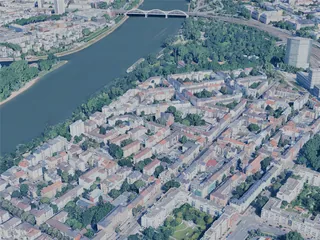 Mannheim City, Germany (2025) 3D Model preview
