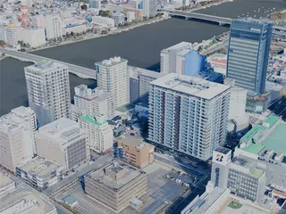 Niigata City, Japan (2025) 3D Model preview