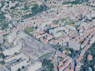 Saint-Etienne City, France (2025) 3D Model preview