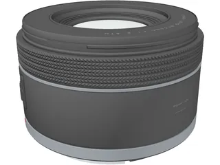 Canon RF50mm F1.8 STM Lens 3D Model preview