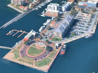 Pensacola City, USA (2025) 3D Model preview