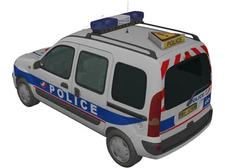 Renault Kangoo Police 3D Model