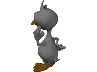 Duck Cartoon 3D Model