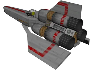 Jedi Starfighter Concept 3D Model