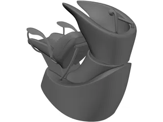 Lavatesta Hair Chair 3D Model