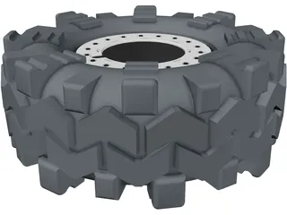 Interco TSL SX on Beadlock Wheel 3D Model