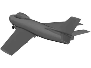 F-86 Sabre 3D Model