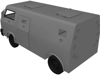 Armor Van 3D Model